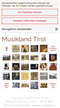 Mobile Screenshot of musikland-tirol.at